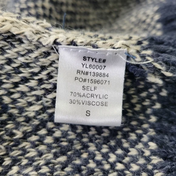 Peach Long Argyle Open Front Grandpa Cardigan Sweater - Picture 4 of 4